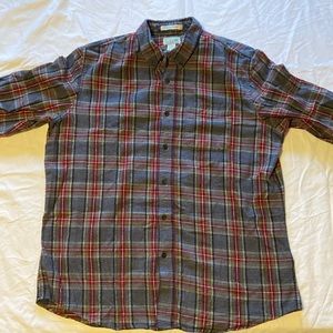 LL Bean flannel shirt slightly fitted XL